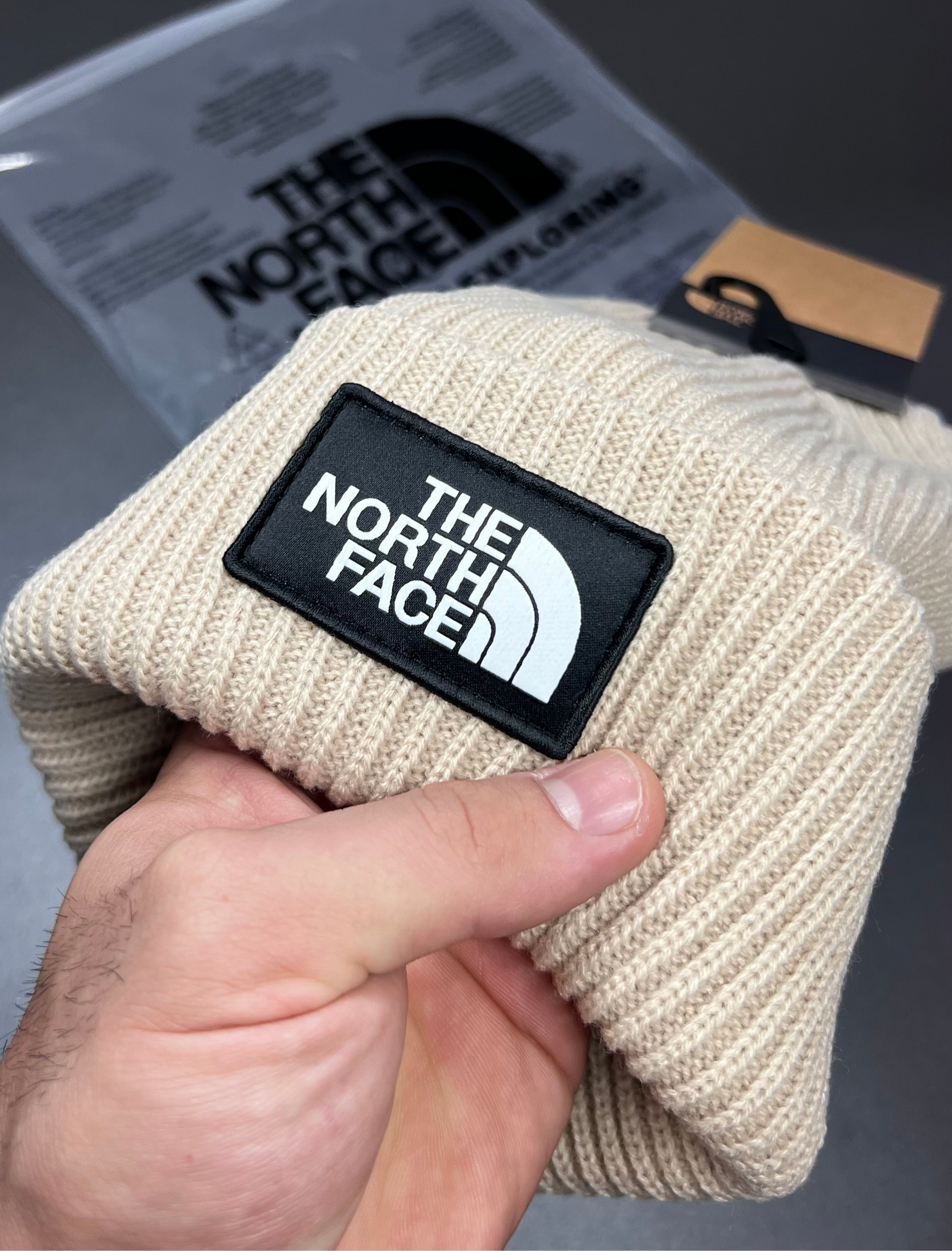 Gorro The North Face Box Cuffed - Unissex / Bege