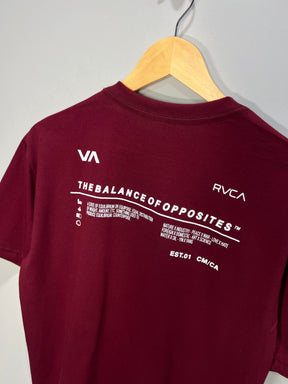 Camiseta RVCA Branding Reflect - Bordô