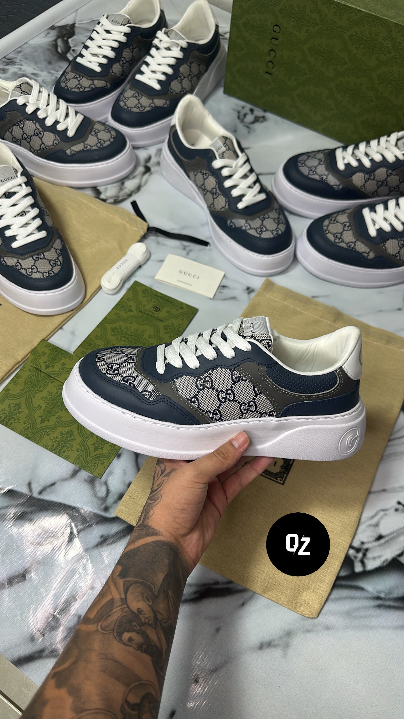 Tênis Gucci Super Premium Azul