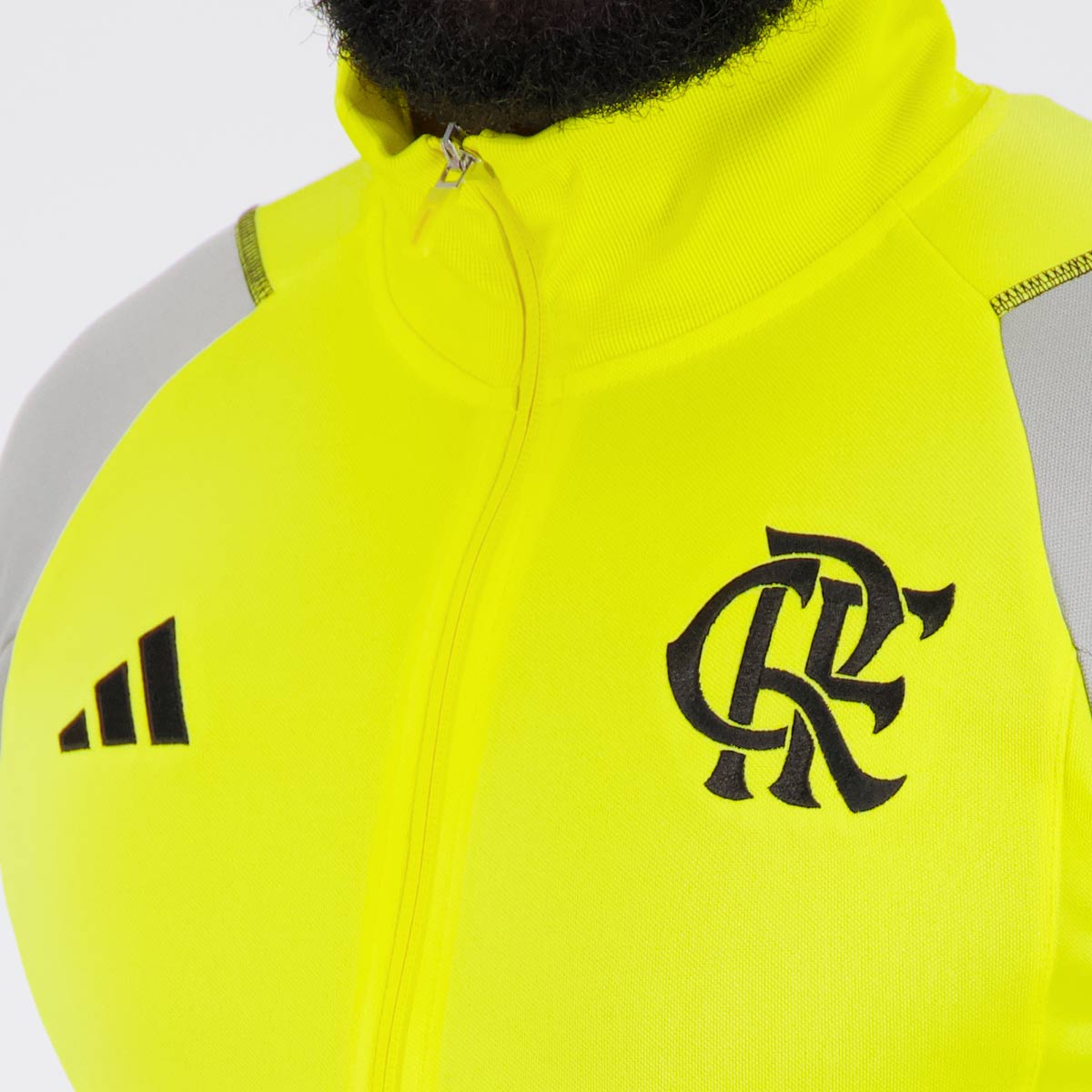 Agasalho Adidas Flamengo 2024 Amarelo e Preto