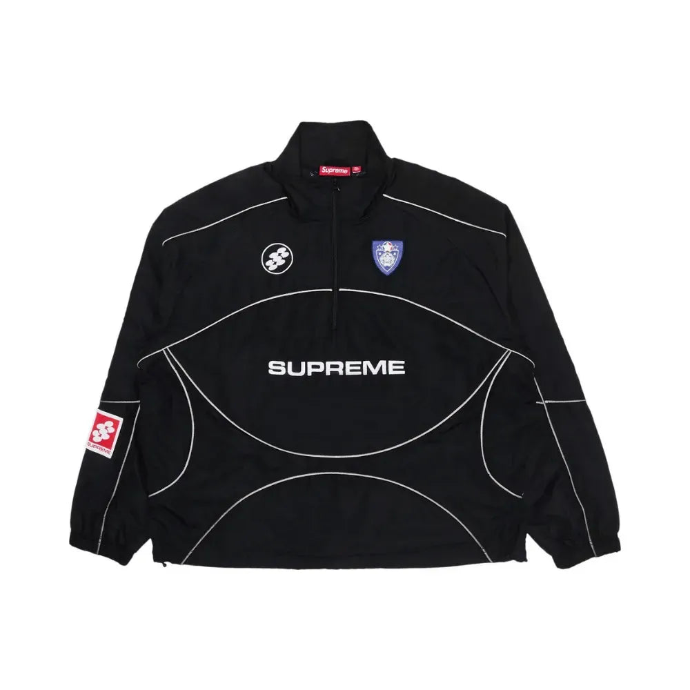 Supreme Reflective Piping Pullover Black