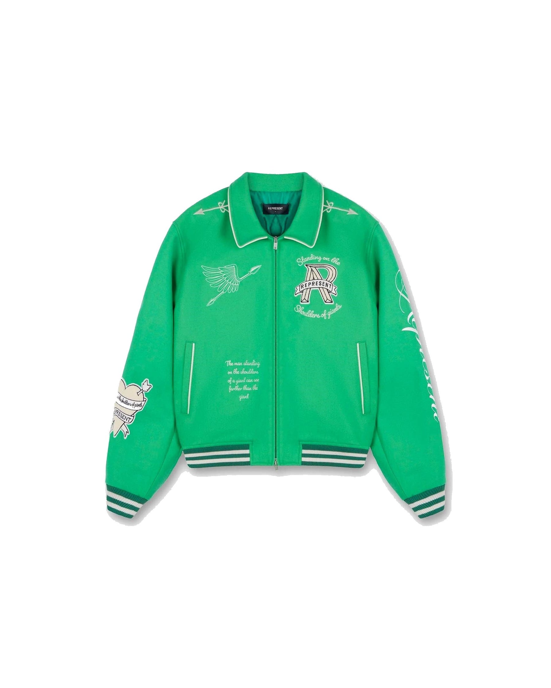 REPRESENT CHERUB WOOL VARSITY JACKET