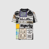 Louis Vuitton Camiseta de algodão estampada